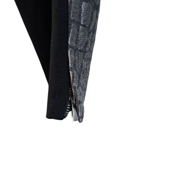 DVF Diane von Furstenberg Pants Size 6 Alexis Jacquard Metallic Croc Foil Skinny - Picture 7 of 10